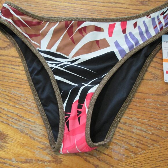 NWT Vince Camuto: Riviera Palm Reversible Bikini Bottom Sz S - Picture 4 of 8